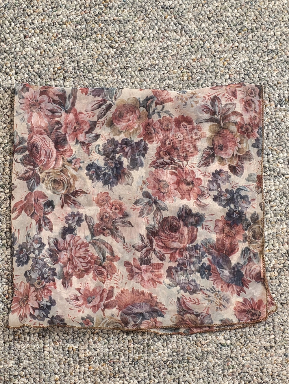 Bloomingdale's Floral Square Silk Neck Scarf